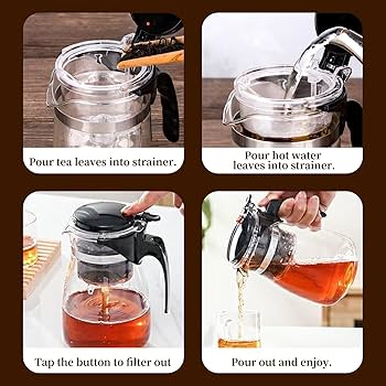 クラリス ティータイムポットIB 新品未使用 Amazon | PARACITY ティーポット ガラス製 1つのボタンで淹れる